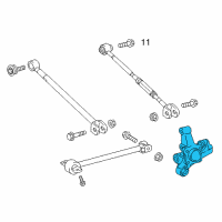 OEM 2018 Lexus ES350 Carrier Sub-Assembly, Rear Diagram - 42305-33060