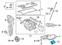 OEM 1987 Toyota Camry Filter Element Diagram - 90915-YZZN1