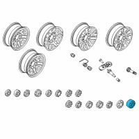 OEM 2018 Ford F-350 Super Duty Wheel Cap Diagram - HC3Z-1130-AC