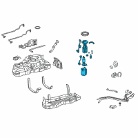 OEM 2022 Toyota 4Runner Fuel Pump Assembly Diagram - 77020-35151