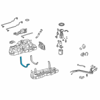 OEM 2010 Lexus GX460 Band Sub-Assembly, Fuel Diagram - 77601-60420