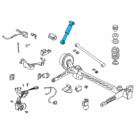 OEM 1997 Pontiac Trans Sport Shock Diagram - 19169325