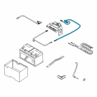 OEM 2016 BMW Z4 Positive Battery Cable Diagram - 61-12-9-249-103