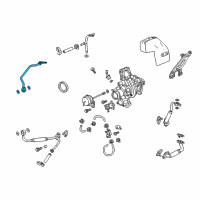 OEM Cadillac CTS Water Return Tube Diagram - 12679313