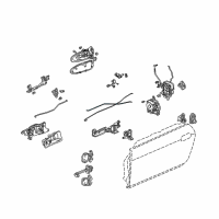 OEM 2003 Honda S2000 Rod, L. RR. Inside Lock Diagram - 72173-S2A-013