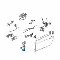 OEM 2003 Honda S2000 Hinge, Right Front Door (Lower) Diagram - 67420-S2A-003ZZ