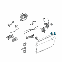 OEM 2004 Honda S2000 Switch Assembly, Door Diagram - 35400-S0X-A01