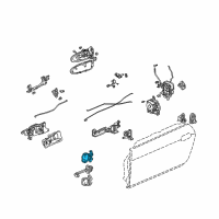 OEM 2008 Honda S2000 Hinge, Right Front Door (Upper) Diagram - 67410-S2A-003ZZ