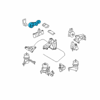OEM Toyota Sienna Torque Strut Diagram - 12363-0P111