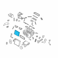 OEM 2014 Nissan Rogue Air Conditioner Air Filter Kit Diagram - 27277-4BU0A