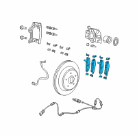 OEM 2020 Jeep Gladiator Pad Kit-Rear Disc Brake Diagram - 68376749AD