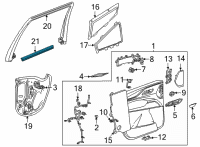 OEM 2021 GMC Yukon XL Belt Weatherstrip Diagram - 84128188