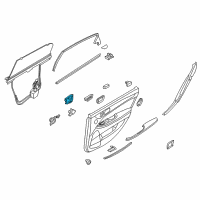 OEM 2014 Hyundai Equus Switch Assembly-Rear Power Seat, RH Diagram - 89792-3N500