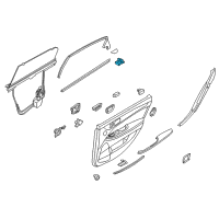 OEM 2016 Hyundai Equus Rear Power Window Sub Switch Assembly, Right Diagram - 93590-3N050-4X