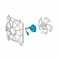 OEM 2019 Acura TLX Motor, Cooling Fan Diagram - 19030-5A2-A03