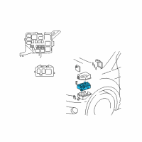 OEM 2004 Scion xA Fuse & Relay Box Diagram - 82741-52010