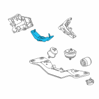 OEM BMW 740iL Adapter For Gearbox Cross Member Diagram - 22-32-1-141-848