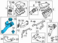 OEM 2022 BMW X5 INTAKE DUCT, RIGHT Diagram - 13-71-8-689-752