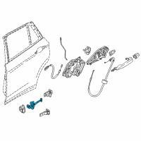 OEM 2018 BMW X1 Rear Door Brake Diagram - 51-22-7-436-003