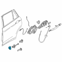 OEM BMW X1 Left Rear Door Brake Gasket Diagram - 51-22-7-476-203