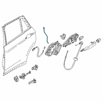 OEM 2020 BMW X1 Operating Rod, Door Rear Left Diagram - 51-22-7-349-503