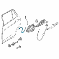 OEM 2021 BMW X1 REAR DOOR HANDLE BOWDEN CABL Diagram - 51-22-7-349-491