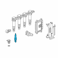 OEM 2015 Chevrolet Spark EV Spark Plug Diagram - 25190786