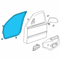 OEM Toyota Corolla Door Weatherstrip Diagram - 67862-02080