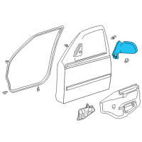 OEM 2001 Toyota Corolla Mirror Diagram - 87910-02190-H1