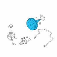 OEM 2018 BMW M6 Power Brake Booster Diagram - 34-33-7-846-663