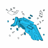 OEM 2022 Lincoln Aviator TRIM ASY - QUARTER Diagram - LC5Z-7831013-AL