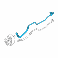 OEM 2006 BMW 325xi Oil Cooling Pipe Outlet Diagram - 17-22-7-577-636