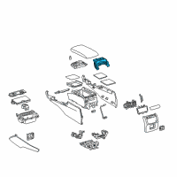 OEM 2015 Lexus GS450h Hinge Sub-Assembly, Console Diagram - 58907-30180