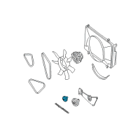 OEM Nissan Xterra PULLEY IDLER Diagram - 11925-5S701