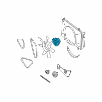 OEM Nissan Frontier Coupling Assy-Fan Diagram - 21082-5S700