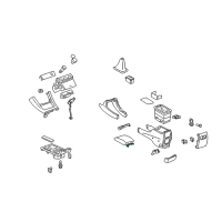 OEM 2003 Lexus ES300 Hinge Sub-Assembly, Console Diagram - 58907-AA020