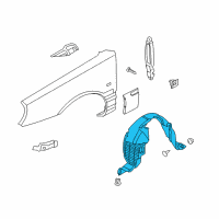 OEM Kia Amanti Guard Assembly-Front Wheel Diagram - 868113F500