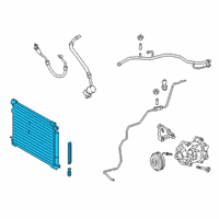 OEM 2022 Lexus NX350 CONDENSER Assembly, Supp Diagram - 884A0-06040