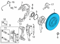 OEM Lincoln Corsair ROTOR ASY - BRAKE Diagram - LX6Z-1125-M