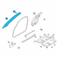 OEM 2016 Scion FR-S Weatherstrip Pillar Trim Diagram - SU003-03225