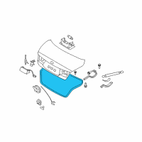 OEM 2008 Hyundai Azera Weatherstrip-Trunk Lid Opening Diagram - 87321-3L000