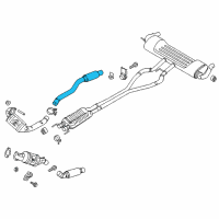 OEM 2018 Lincoln MKZ Front Pipe Diagram - HP5Z-5G203-A