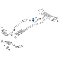 OEM 2018 Lincoln MKZ Muffler & Pipe Support Diagram - HP5Z-5277-A