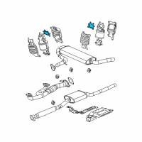 OEM 2004 Saturn Vue Catalytic Converter Gasket Diagram - 12587633