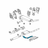 OEM 2007 Pontiac Torrent Shield Asm-Exhaust Heat (At Dash Panel) Diagram - 25912945