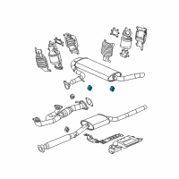 OEM 2007 Saturn Vue Resonator & Pipe Hanger Diagram - 22736723