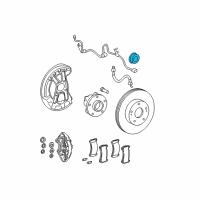 OEM 2010 Lexus GS350 Sensor, Speed, Front LH Diagram - 89543-30260