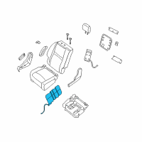 OEM 2015 Infiniti QX60 Heater Unit Diagram - 88335-3JP1A