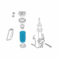 OEM BMW 640i xDrive Rear Coil Spring Diagram - 33-53-6-851-236