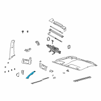 OEM Weatherstrip Pillar Trim Diagram - 4L3Z-1503598-AAA